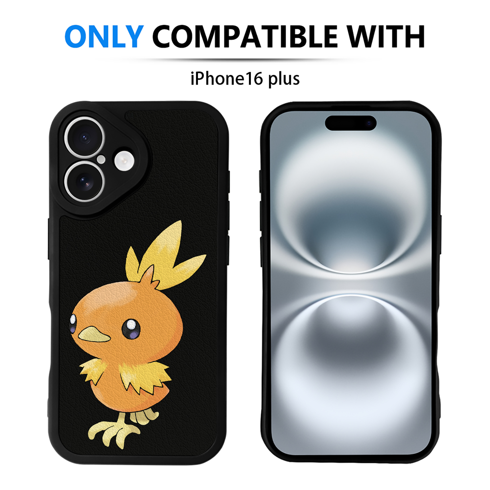 （画像用） ポケットモンスター Pokémon 【iPhone 16シリーズ対応】シリコンスマホケース（レザー調） 材質：シリコン